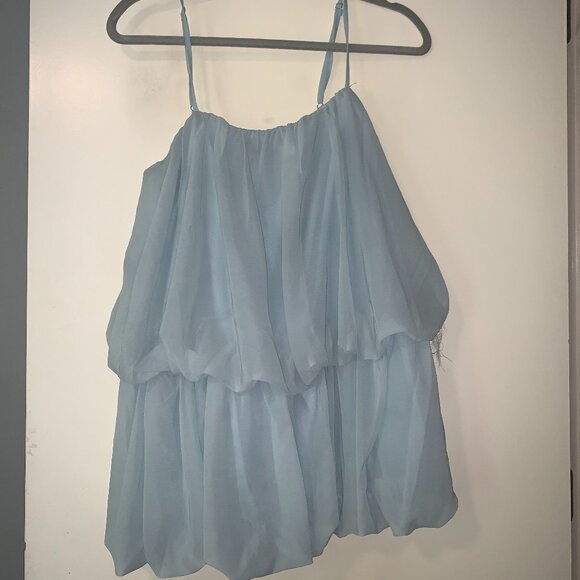 Baby Blue Mini Dress - Picture 1 of 6